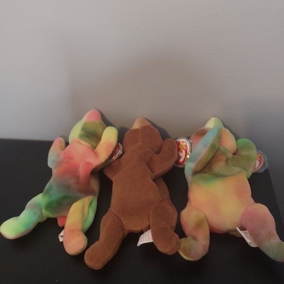 Set Of 3 Beanie Babies Cubbie And 2 Sammy - Picture 4 of 10